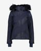 Chaqueta CMP Synthetic Fur capucha desmontable azul marino mujer