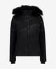Chaqueta CMP Synthetic Fur capucha desmontable negro mujer