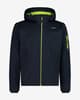 Chaqueta con capucha CMP Light Softshell negro amarillo neón