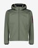 Chaqueta con capucha CMP Light Softshell verde rojo