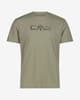 CMP Logo Round Neck Short Sleeve T-shirt grey beige