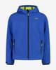 Chaqueta con capucha CMP Hood Fix Softshell azul eléctrico lima infantil