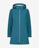 Chaqueta larga CMP Zip Hood Softshell azul turquesa mujer