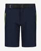 Pantalón corto CMP Stretch azul oscuro amarillo neón infantil