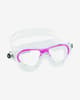Gafas de natación Cressi Cobra blanco rosa con lentes transparentes