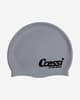 Cressi Silicone Swimming Cap Silver Grey