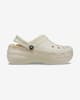 Crocs Classic Plataform Lined Clog beige mujer