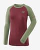 Camiseta Dynafit Alpine Pro manga larga granate verde mujer