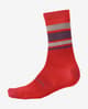 Calcetines Endura Stripe BaaBaa Merino rojo granada