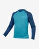 Maillot Endura SingleTrack manche longue bleu atlantique