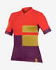 Maillot Endura FS260 Print manga corta rojo lila amarillo mujer