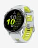 Garmin Forerunner 970 blanco correa blanco amarillo