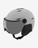 Casco Giro Vue MIPS blanco grisáceo con lente VIVID Ember rojo