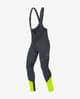 Culote largo Gore Wear C3 Windstopper Bibtights+ negro amarillo neón