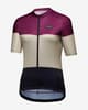 Maillot GOREWEAR Spirit Stripes manga corta lila beige negro mujer