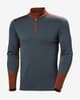 Helly Hansen Lifa Merino Midweight Half Zip Base layer top pale blue