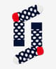 Calcetines Happy Socks Big Dot azul marino blanco rojo