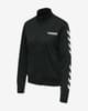 Sudadera Hummel Legacy Poly Full Zip negro blanco mujer