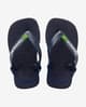 Chanclas Havaianas Baby Brasil Logo azul oscuro infantil