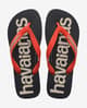 Chanclas Havaianas Top Logomania 2.0 negro naranja