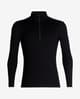Icebreaker 260 Tech Half Zip Long Sleeve Undershirt Black