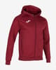 Felpa con cappuccio Joma Menfis Full Zip granata