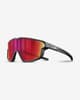 Julbo Fury Mini Glasses matte black with Spectron 3 mirrored lens red Kids