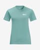 Camiseta Jack Wolfskin Essential manga corta azul pastel mujer