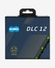 Cadena KMC DLC12 12V 126 eslabones negro verde