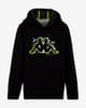 Sudadera con capucha Kappa BTS Bazilo negro gris infantil