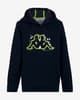 Sudadera con capucha Kappa BTS Bazilo negro infantil