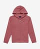 Sudadera con capucha Kappa Fleece rosa oscuro mujer