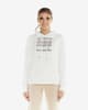Sudadera con capucha Leone 1947 Winter Chic blanco mujer