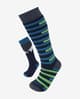 Lorpen T1 Merino Ski Socks Blue Green Kids' (2 pairs)