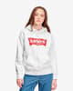 Sudadera con capucha Levi's Graphic Standard blanco rojo mujer