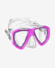 Máscara de buceo Mares Trygon rosa con lentes transparentes infantil