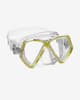Máscara de buceo Mares Zephir amarillo con lentes transparentes infantil