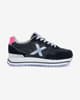 Zapatillas Munich Dash Sky negro fucsia mujer