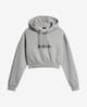 Sudadera con capucha Napapijri Box Crop 2 gris claro mujer