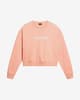Sudadera Napapijri Box naranja rosa salmón mujer