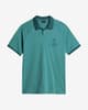 Napapijri Santiago Short Sleeve Polo Shirt Turquoise Blue