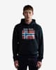 Sudadera con capucha Napapijri Guiro negro puro rojo