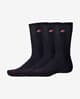 Chaussettes New Balance Patch Logo Crew noir pur (3 paires)