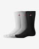 Chaussettes New Balance Patch Logo Crew noir gris blanc (3 paires)