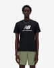 Camiseta New Balance Stacked Logo manga corta negro intenso