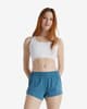 Pantalón corto New Balance RC Seamless Short 3 Inch blanco puro mujer