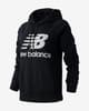 Sudadera con capucha New Balance Essentials negro blanco mujer