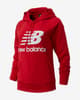 Sudadera con capucha New Balance Essentials rojo blanco mujer