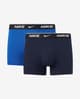 Boxers Nike Trunk Logo azul preto (2 unidades)