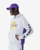 Sudadera con capucha New Era NBA Mesh Panel OS Los Angeles Lakers gris